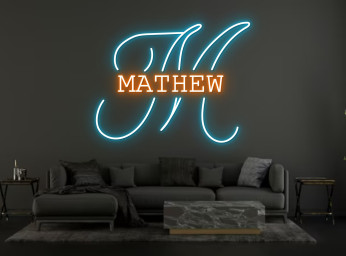 Custom Name Alphabet Birthday Hanging Sign Wall Art
