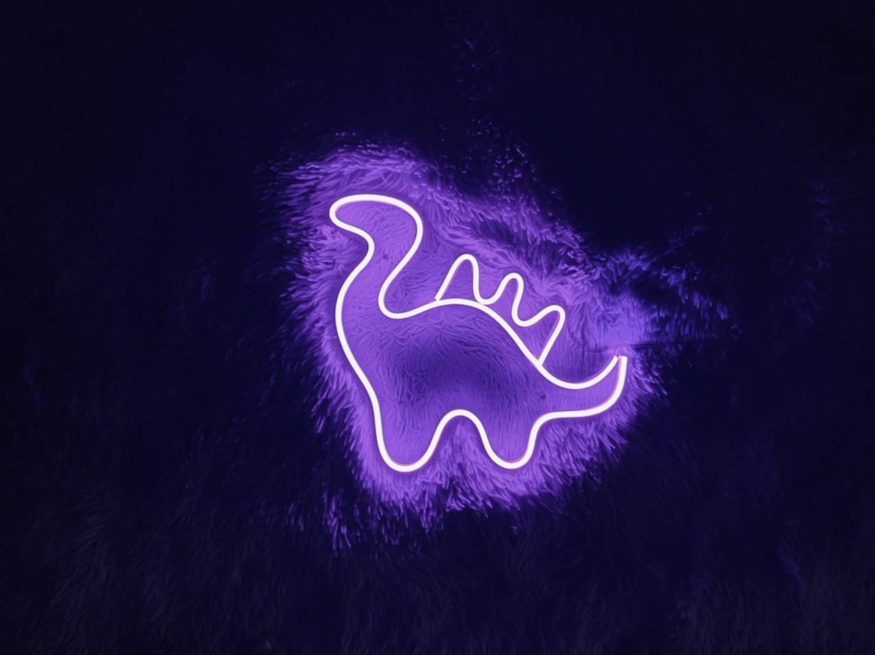 Dinosaur Neon Sign Animal Art Wall Decor