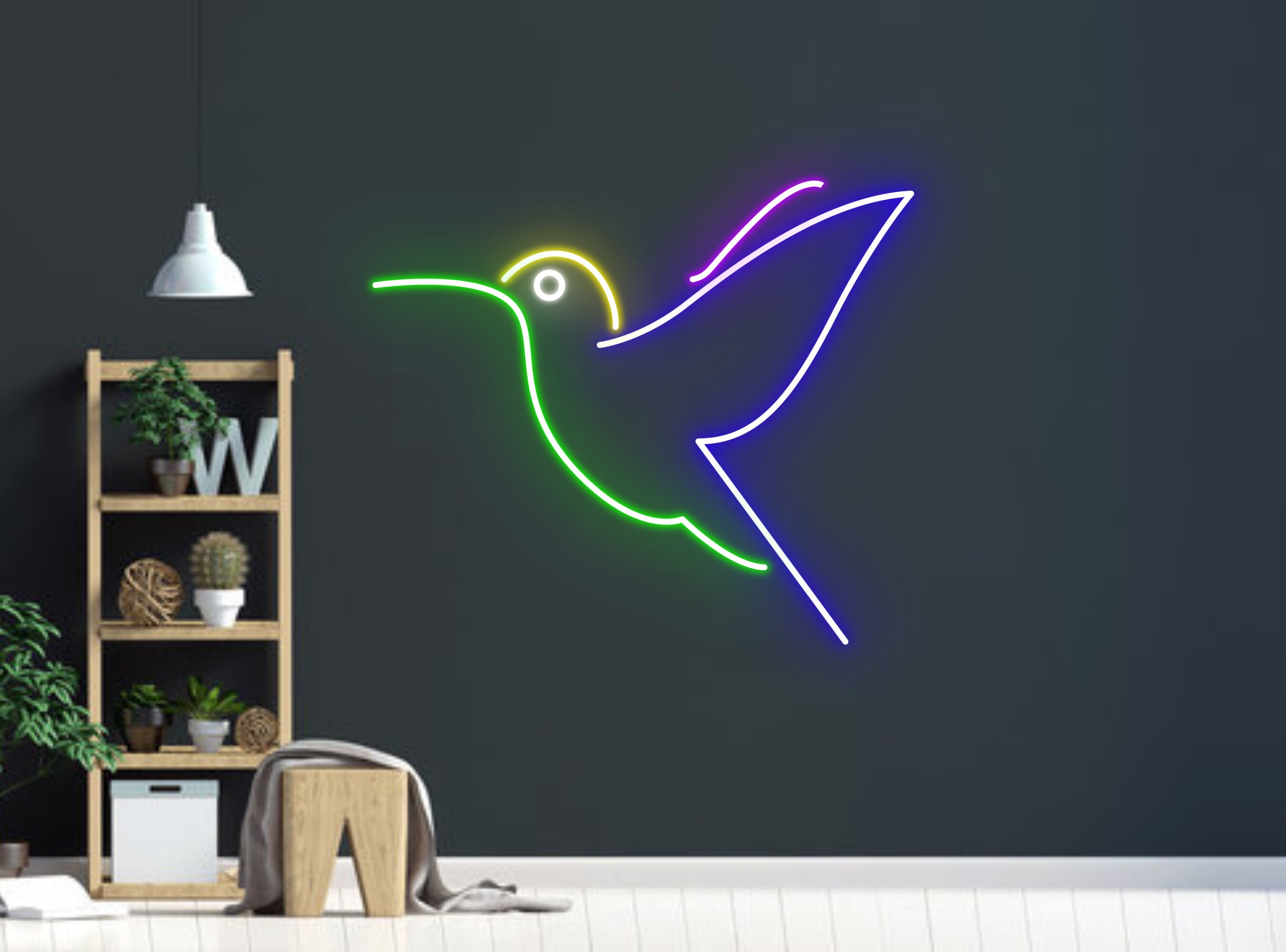 Hummingbird Neon Sign Wall Hanging Gift