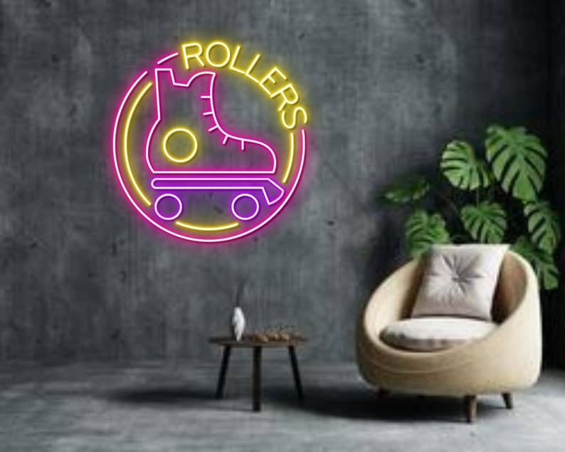 Roller Skates Neon Sign