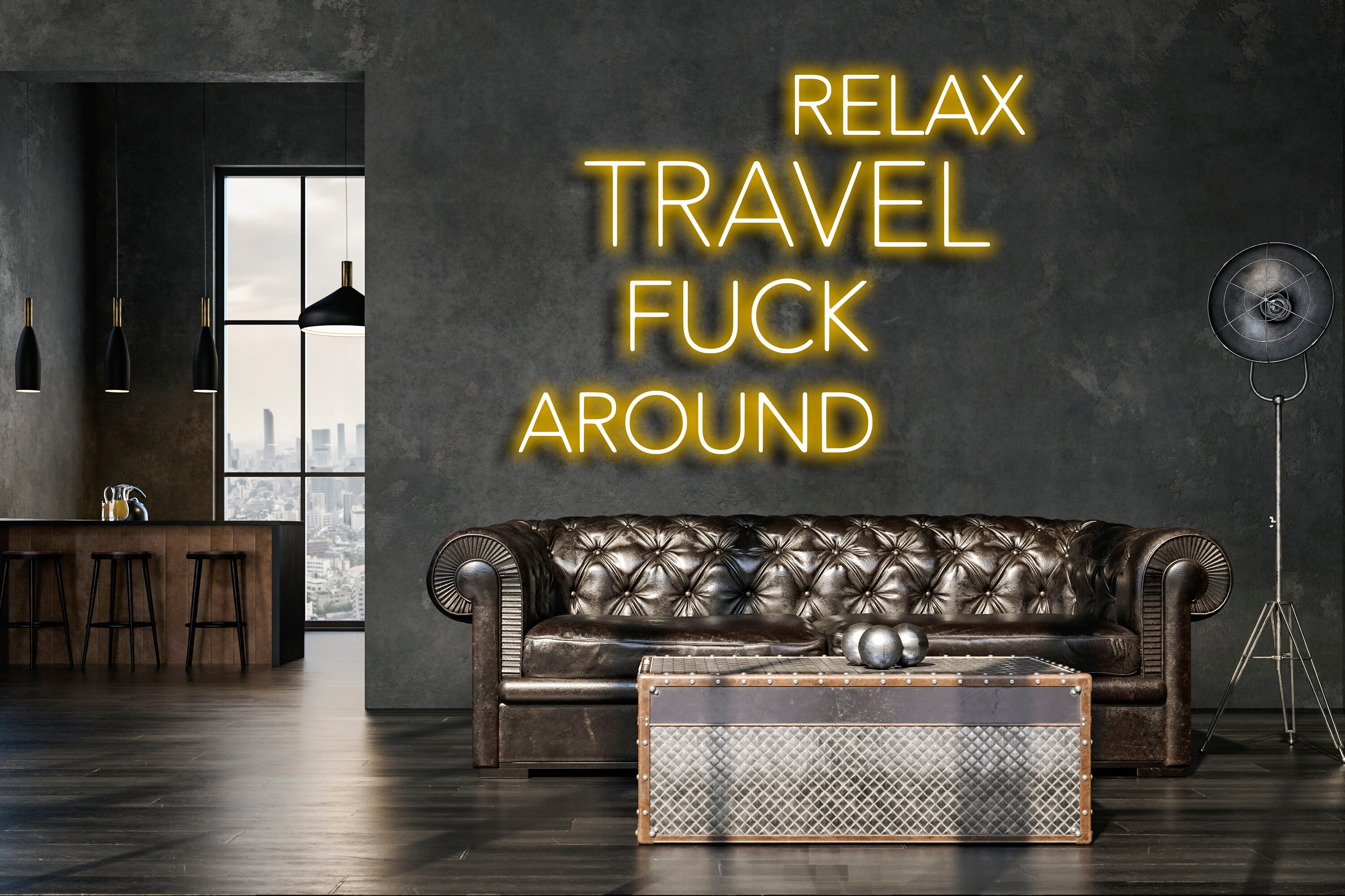 Relax Travel F*ck Around Neon Signs