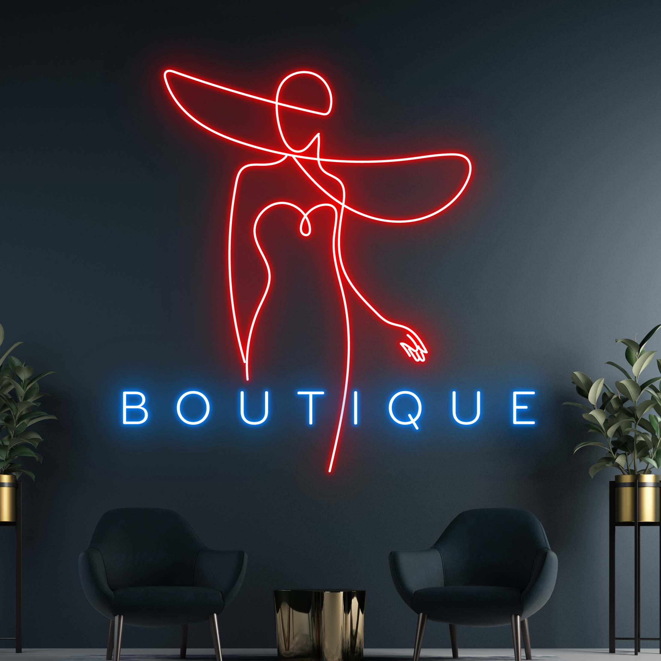 Boutique Neon Sign Custom Shop Wall Decor Signboard