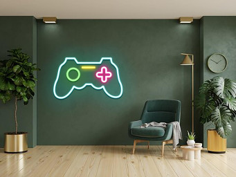 Game Console Neon Sign Gaming Zone Room Decor