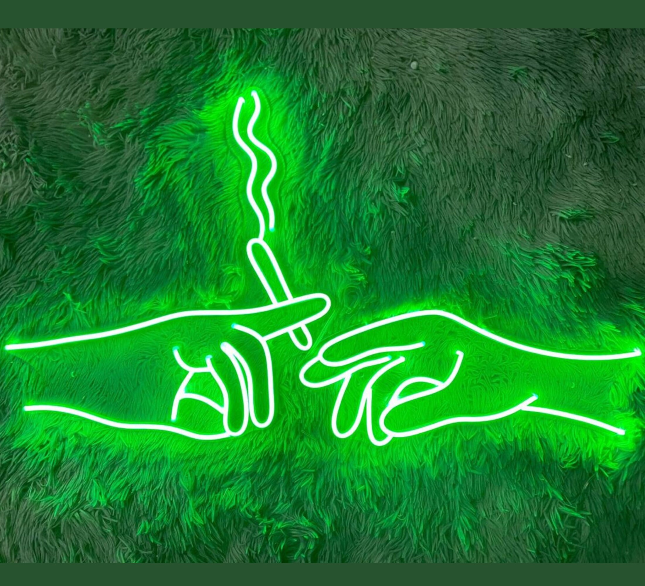 Smoking Hand Neon Sign