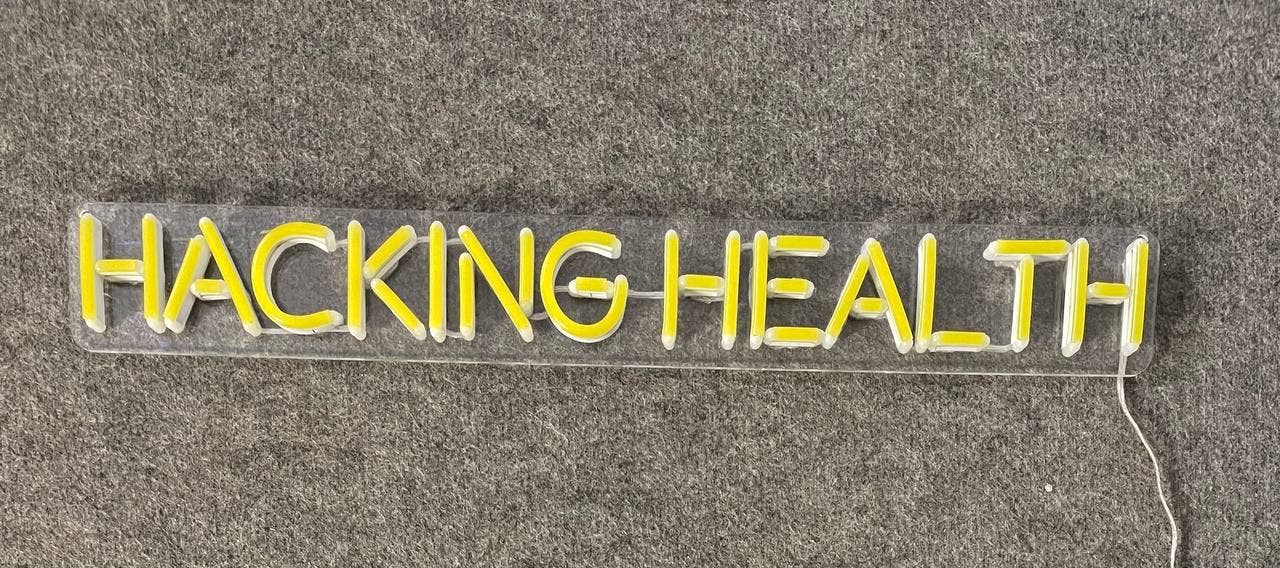 Personalize Hacking Health Neon Sign Long-lasting Wall Decor