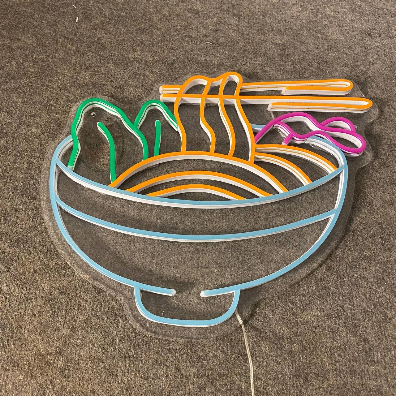 Ramen Bowl Neon Signs Noodle Restaurant Wall Decor
