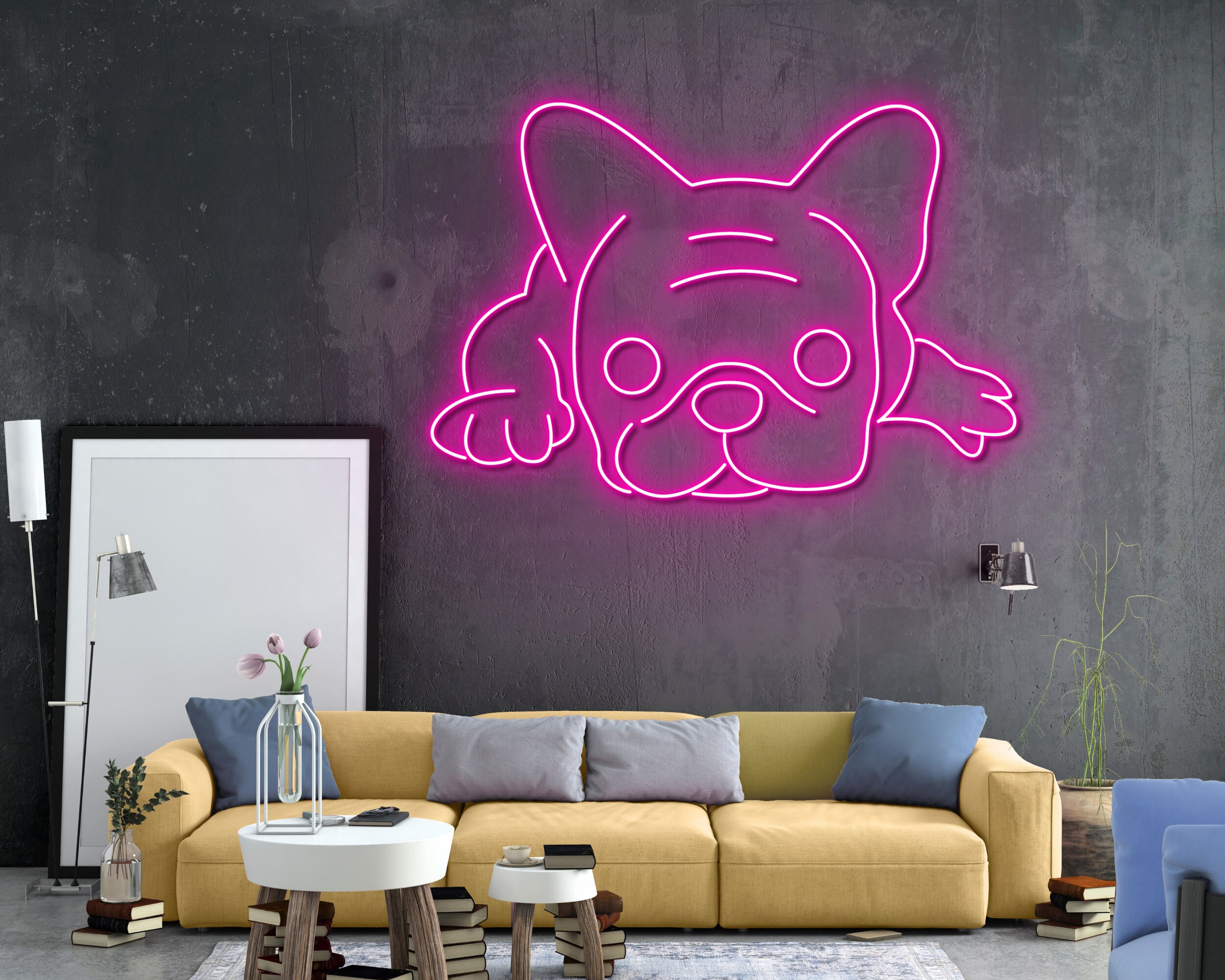 Pug French Bulldog Neon Sign Decoration
