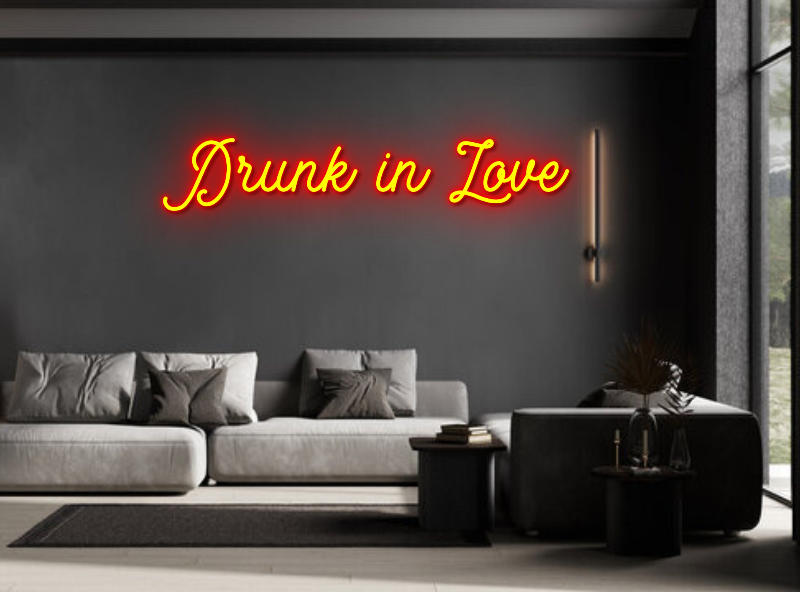 Drunk In Love Neon Sign Beer Wall Decor