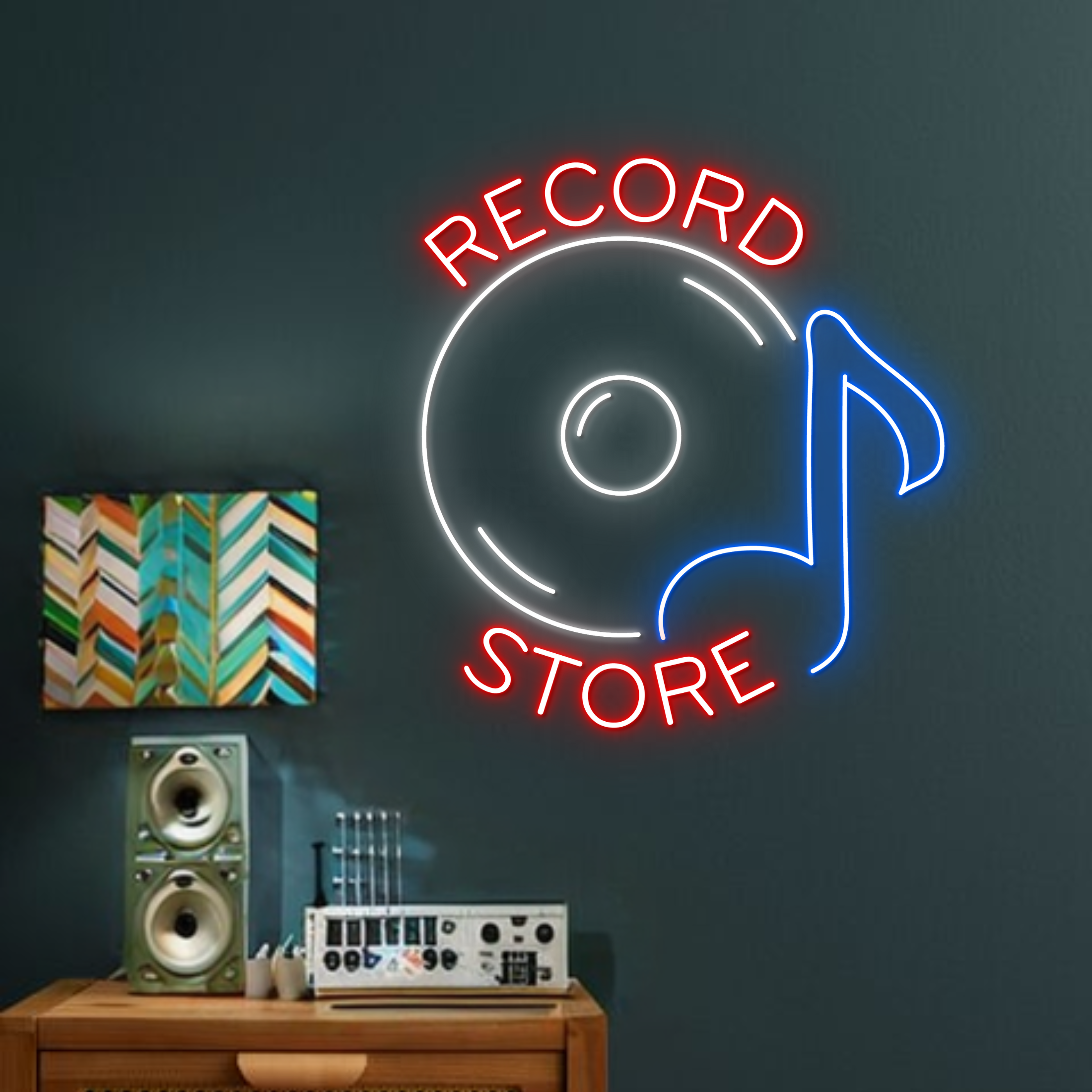 Record Studio Neon Sign Studio Long-lasting Wall Decor
