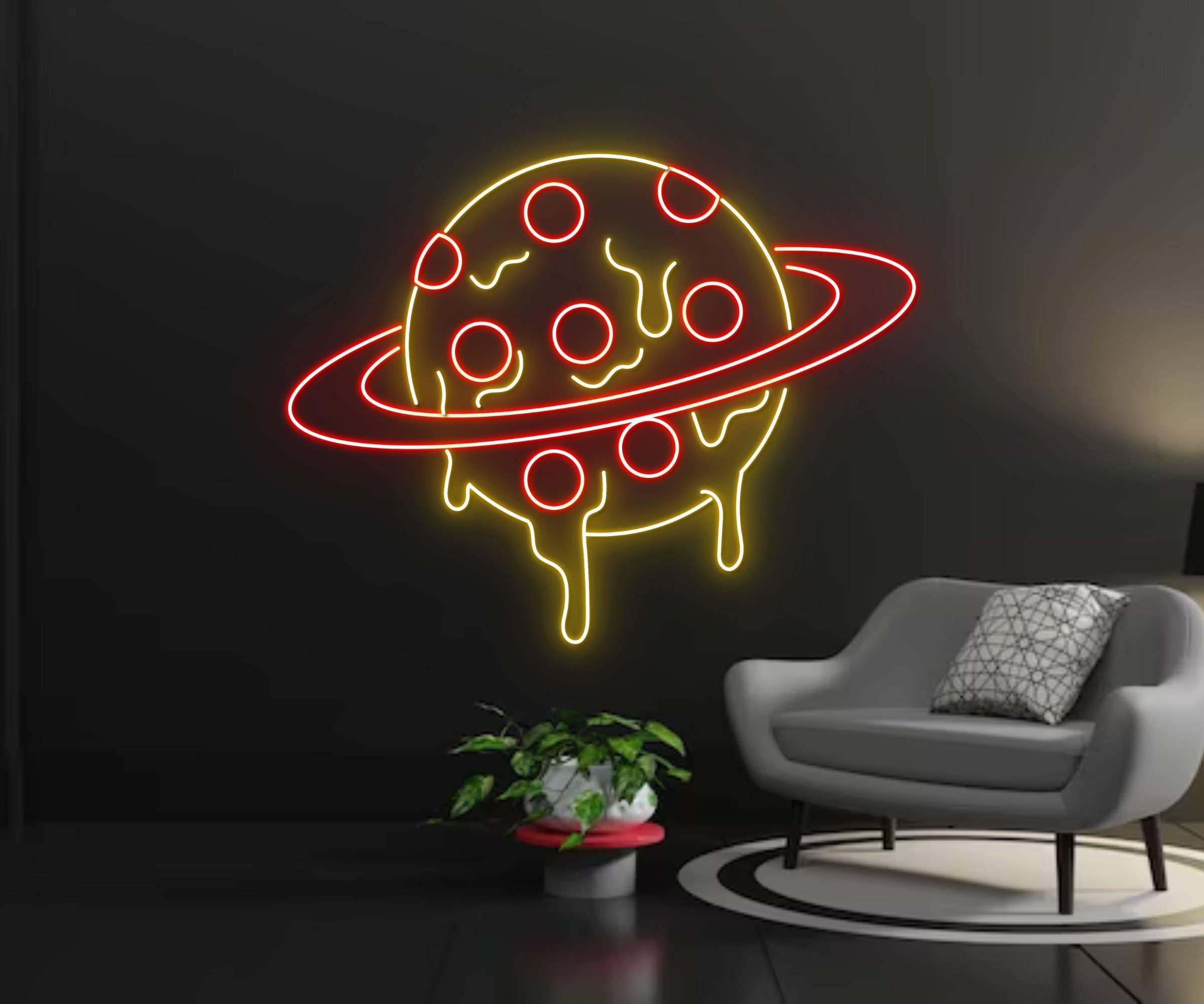 Planet Pizza Neon Signs Pizza Restaurant Decor