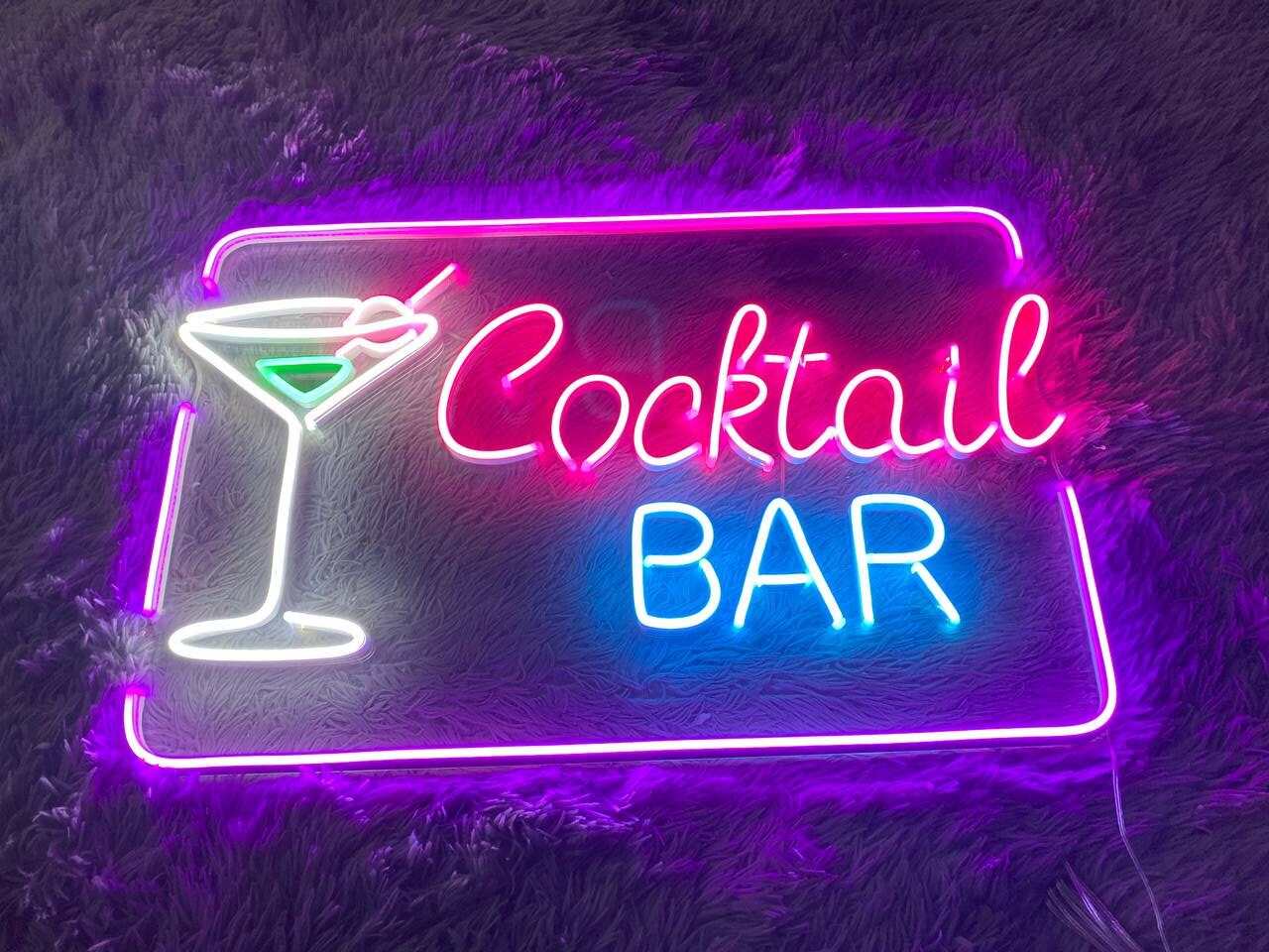 Cocktails Bar Neon Signs Decor Gift