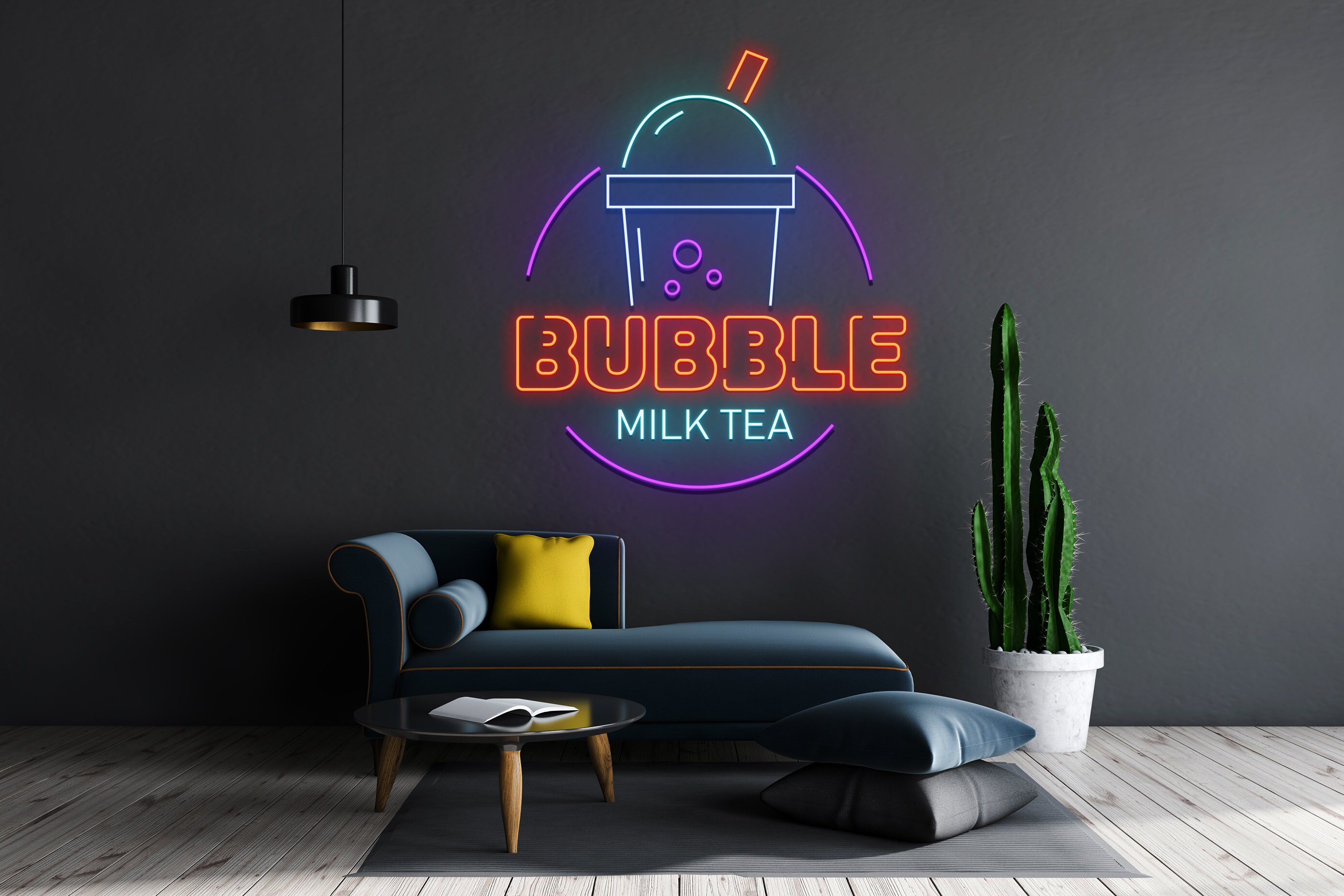 Bubble Tea Neon Sign Wall Decor Gift