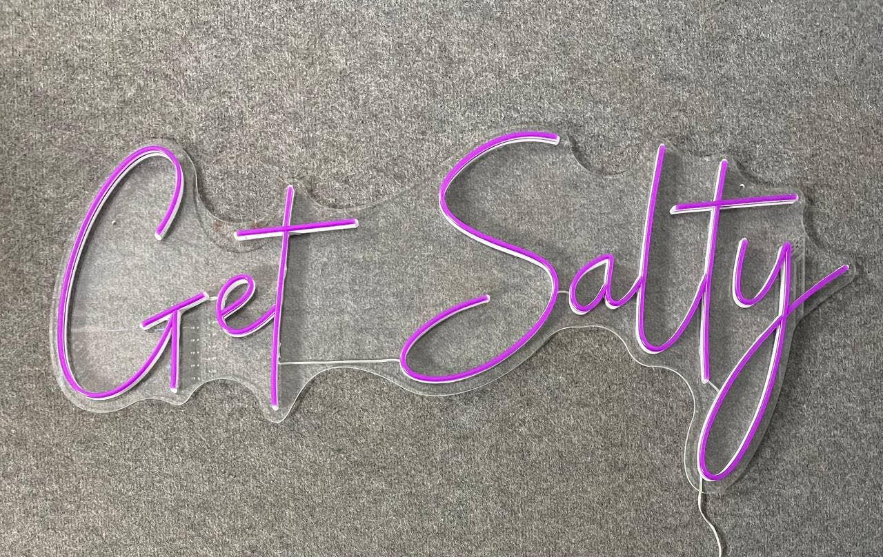 Get Salty Neon Sign Business Long-lasting Lights Wall Decor