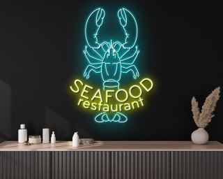Lobster Restaurant Neon Sign