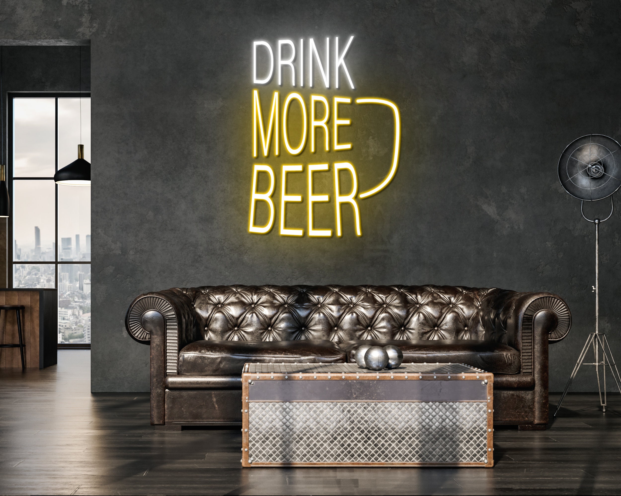 Drink More Beer Neon Sign