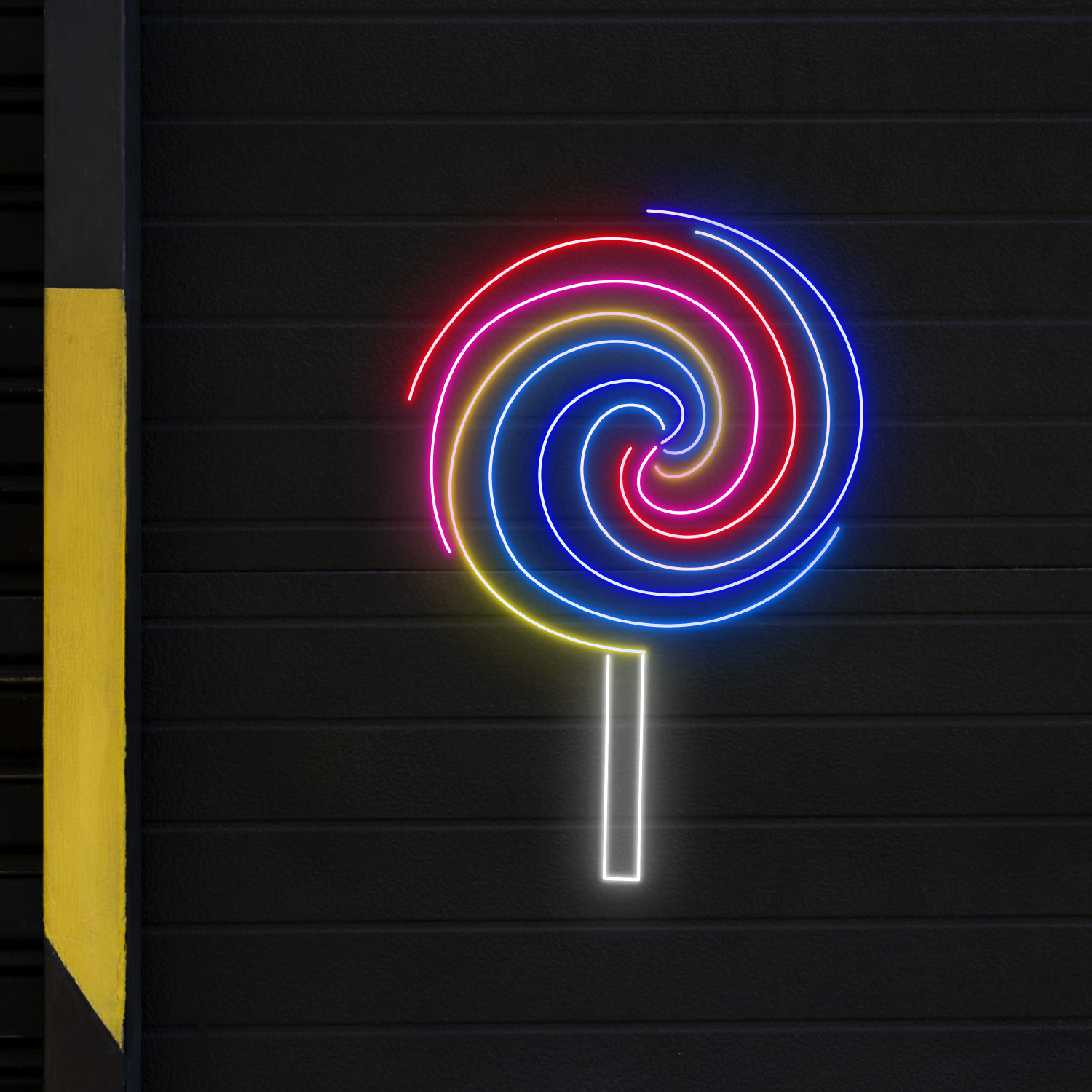 Lollipop Neon Sign Candy Shop Wall Decor