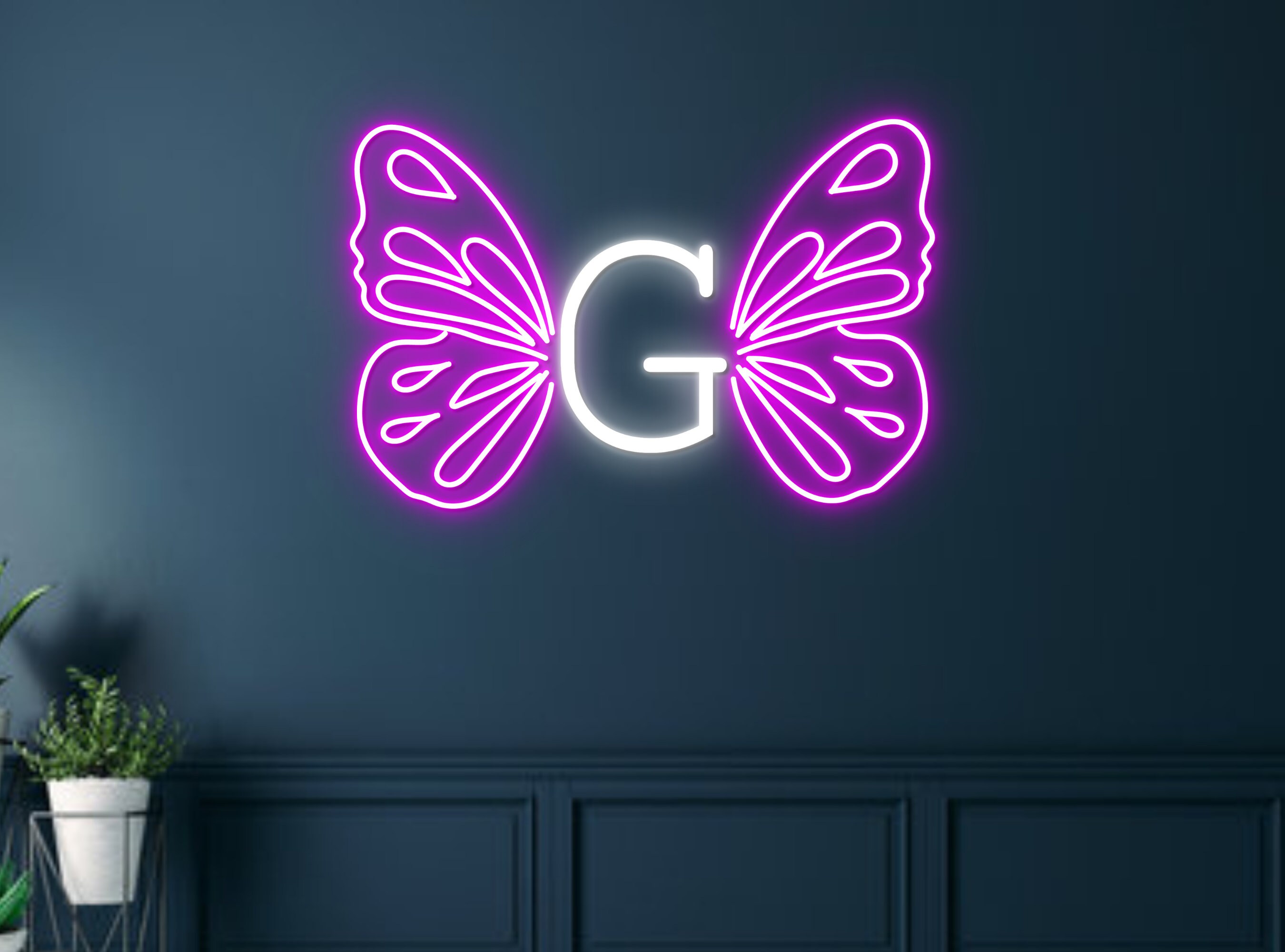 Personalized Butterfly Neon Sign Wall Decor