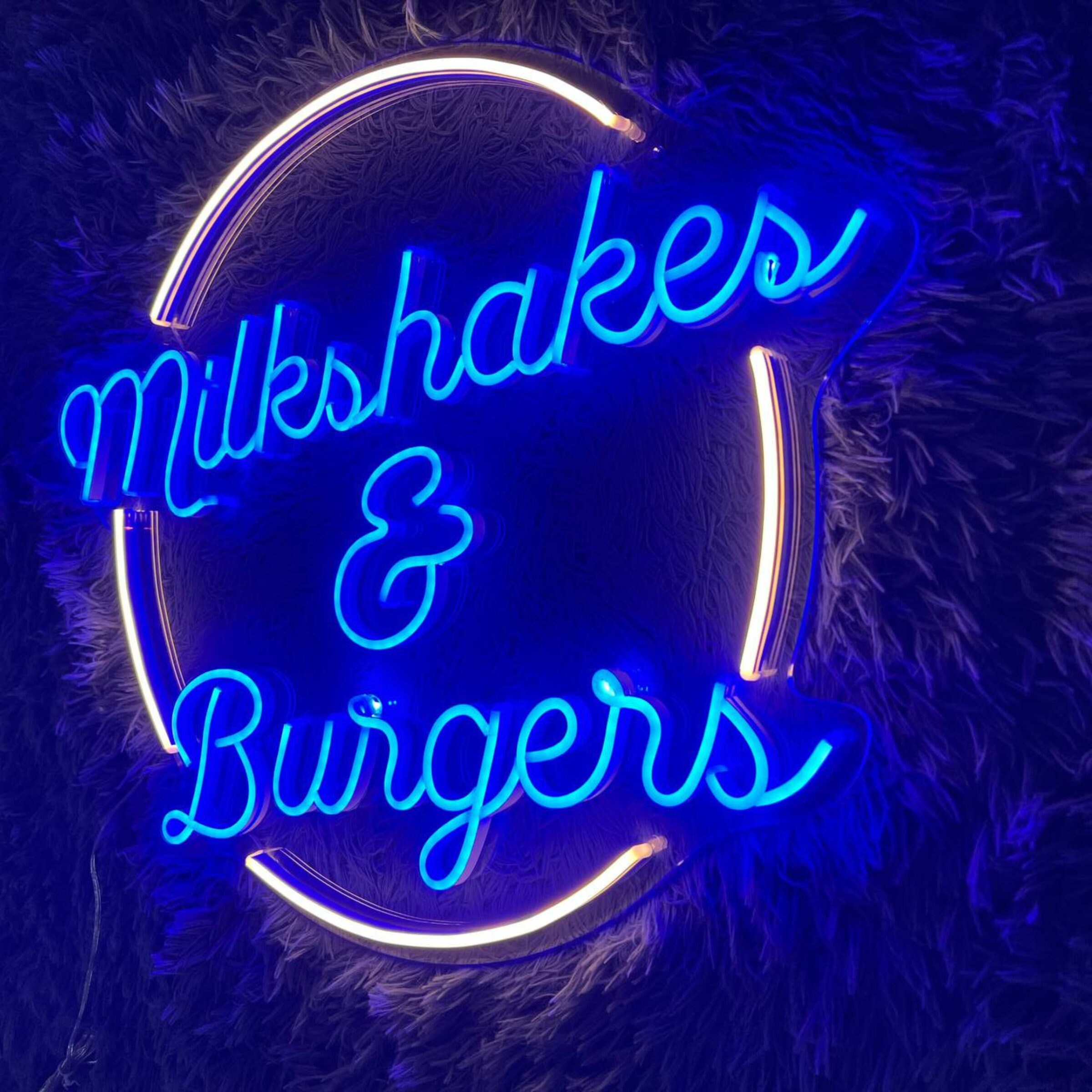 Milkshakes And Burgers Neon Sign