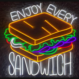 Enjoy Every Sandwich Neon Sign Sandwich Store Sign Decor