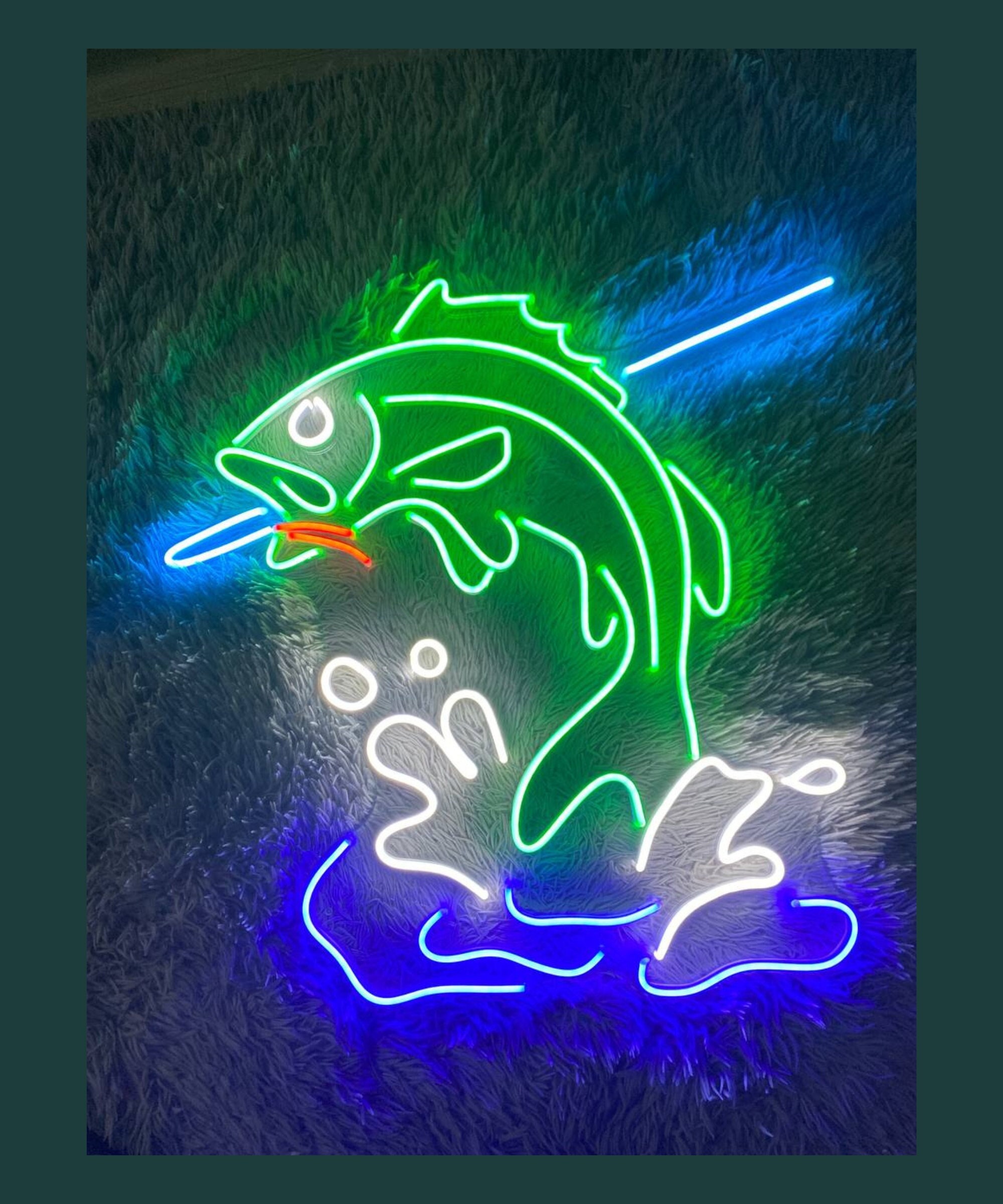 Fish Neon Sign Boyfriend Anniversary Gift