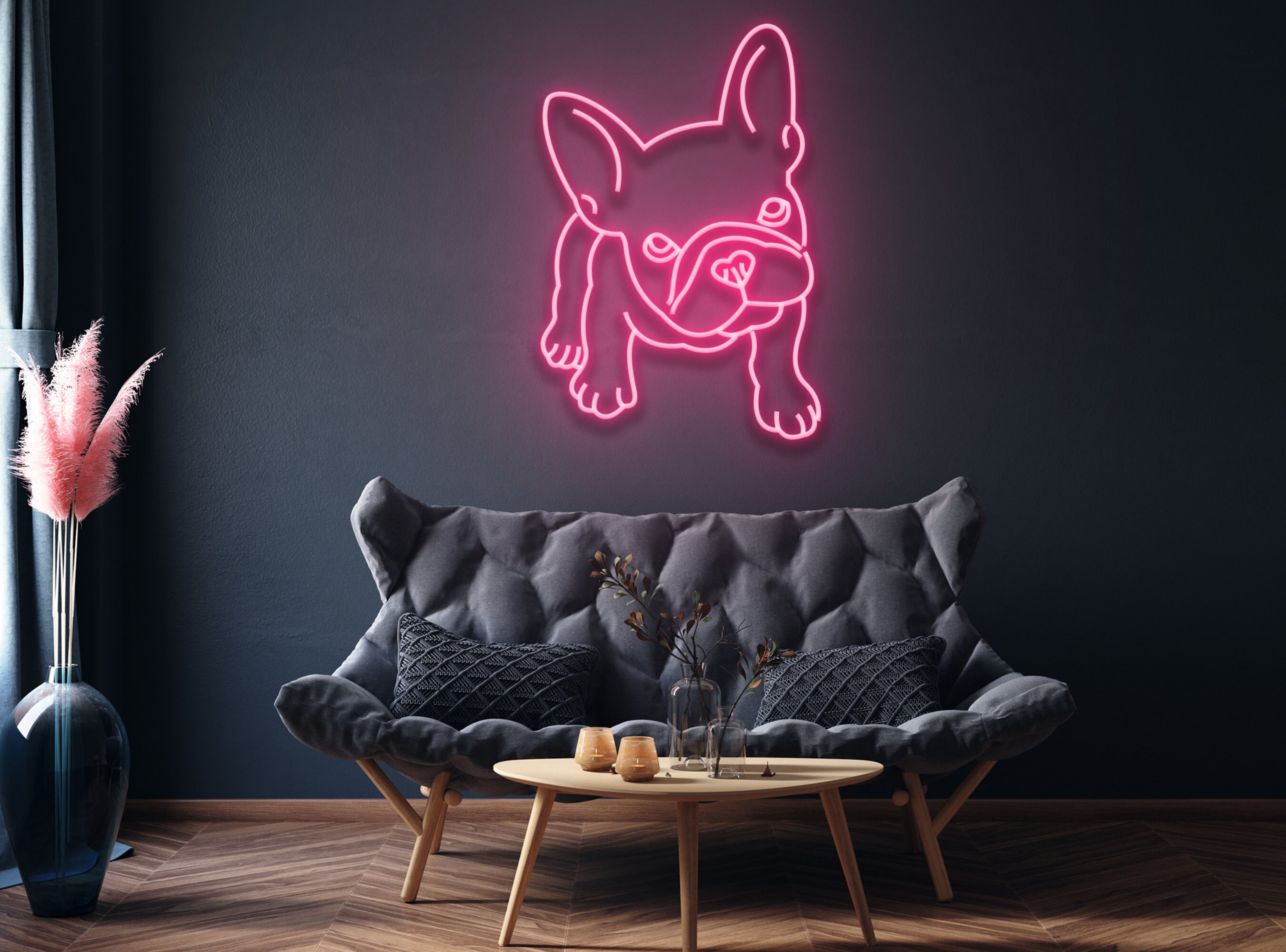 Pug French Bulldog Neon Sign