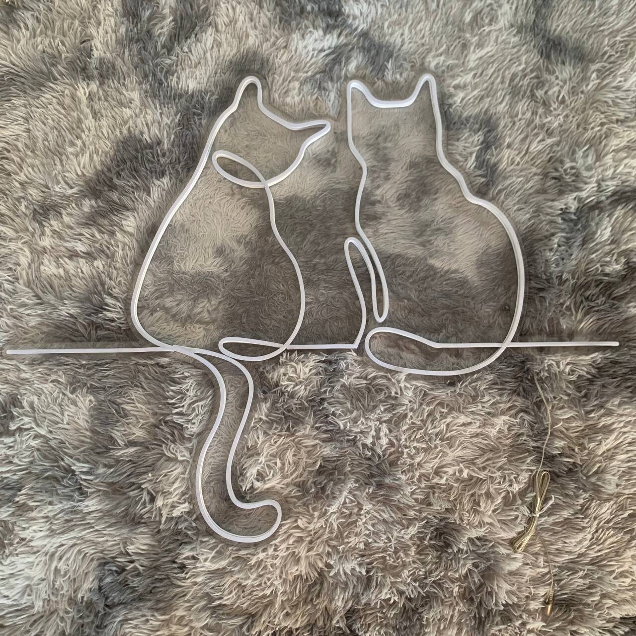 Two Cat Neon Signs Neon Lights For Wall