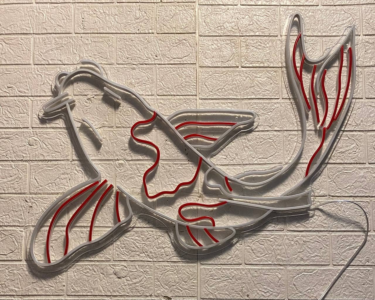 Koi Fish Neon Sign Japanese Neon Signs Koi Fish Art