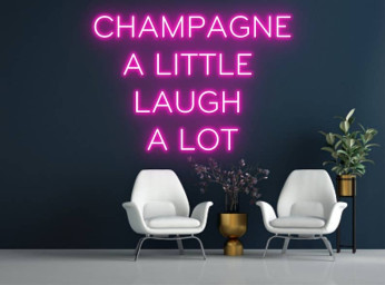 Champagne Quote Bar LED Light Neon Sign Decor Bar