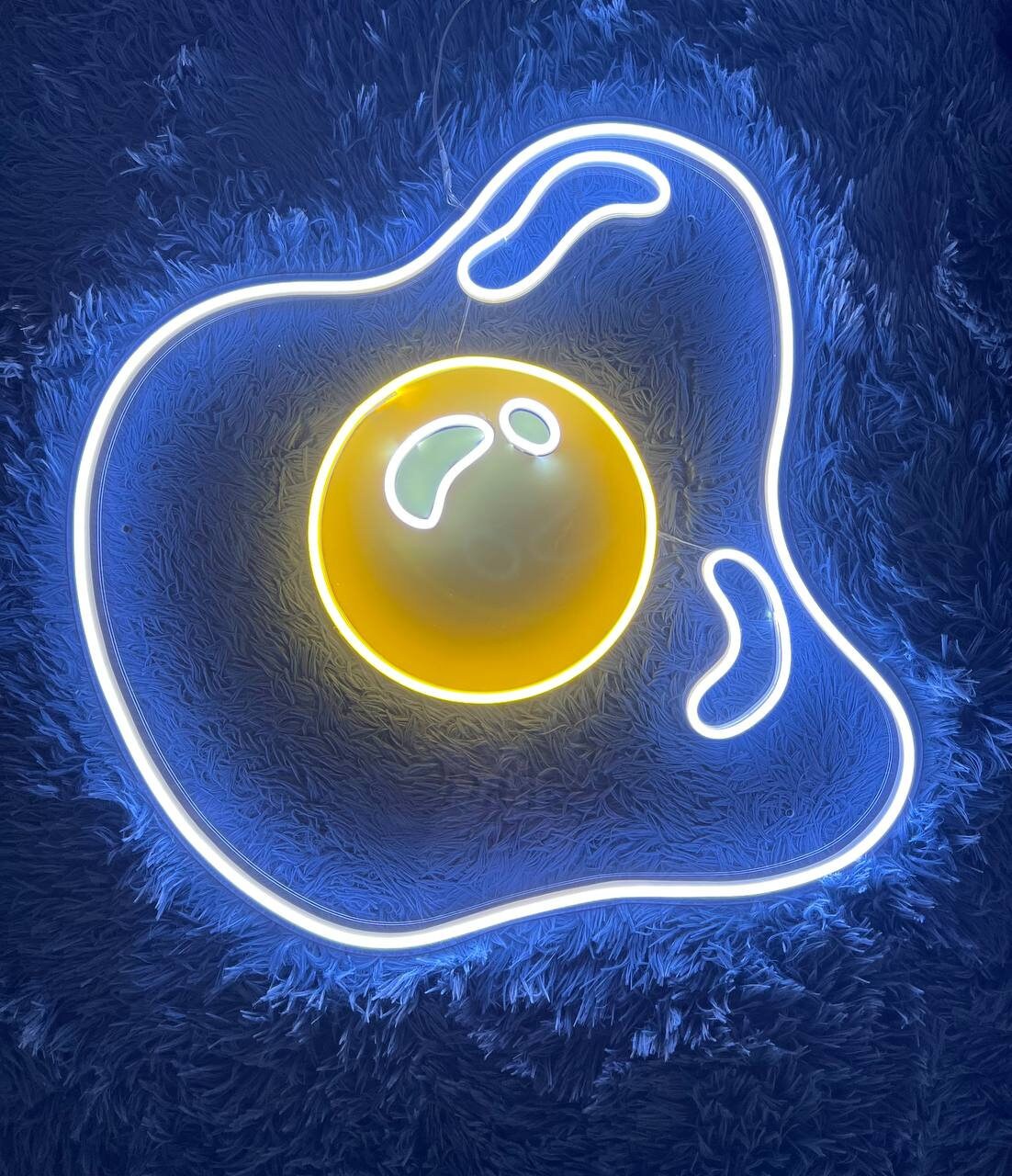 Fried Egg Neon Sign Restaurant Wall Decor