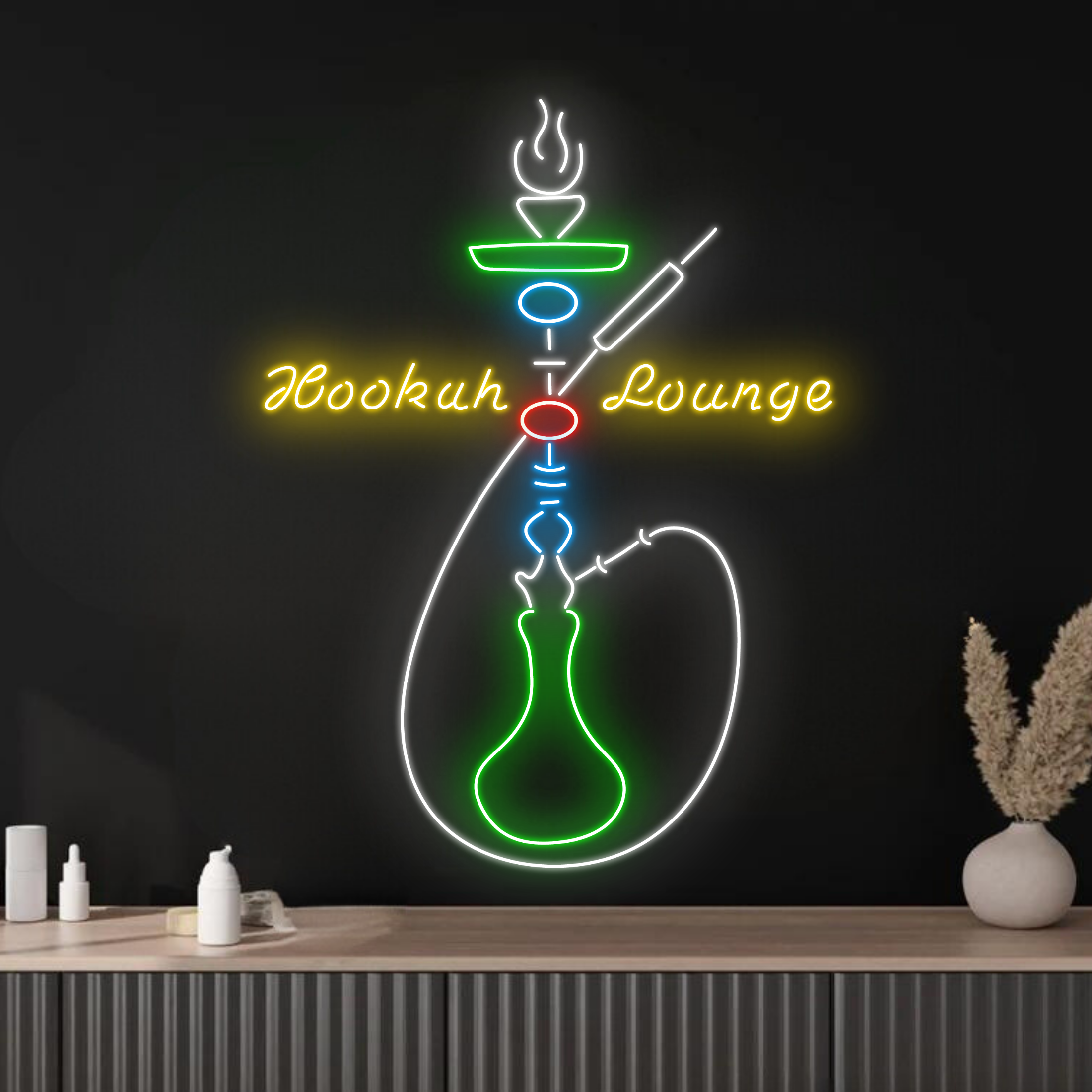 Bar Lounge Neon Sign Smoking Decor Gift