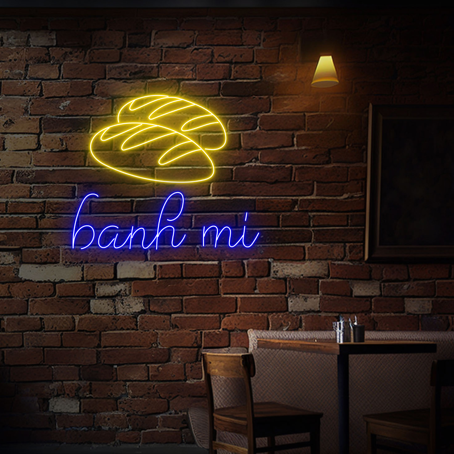 Banh Mi Neon Sign Vietnamese Food Restaurant Wall Decor