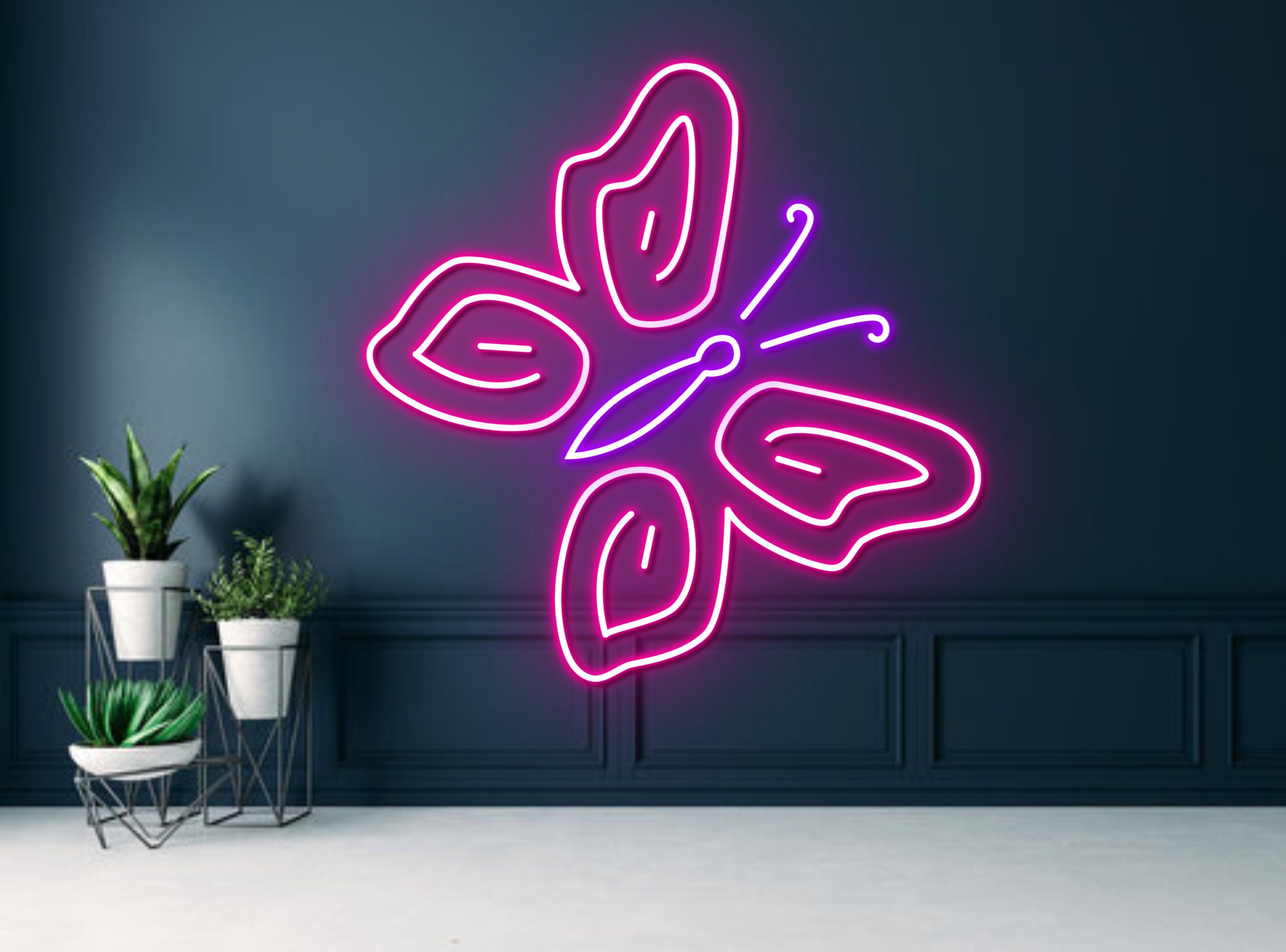 Butterfly Neon Sign Wall Art Signage