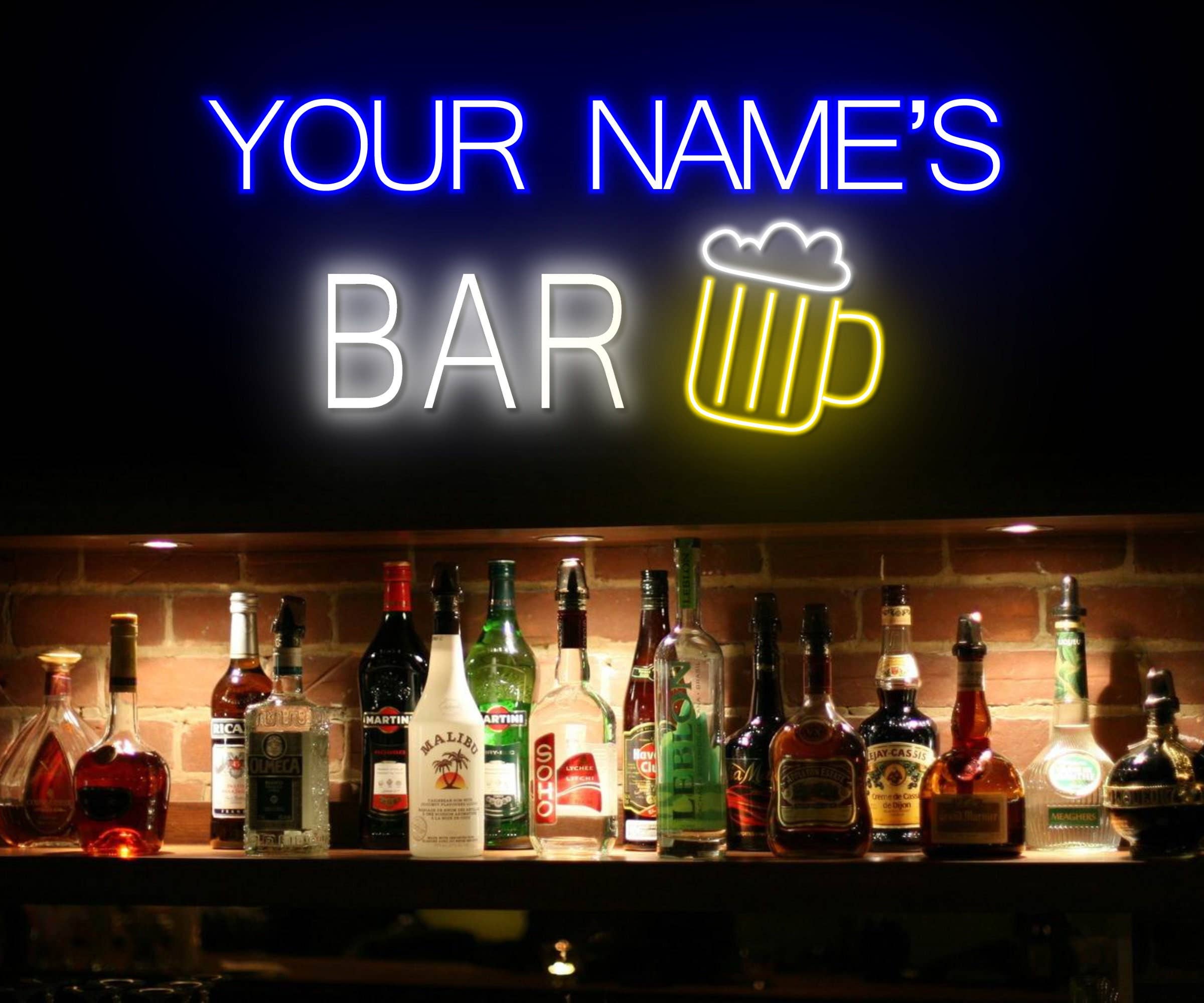Custom Name Bar Pub Neon Signs Beer Pub Signboard