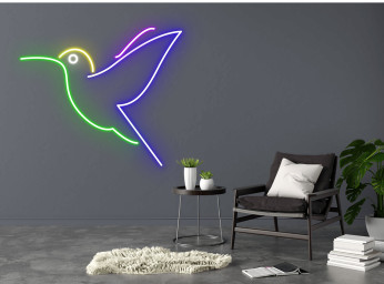 Hummingbird Neon Sign Wall Hanging Gift