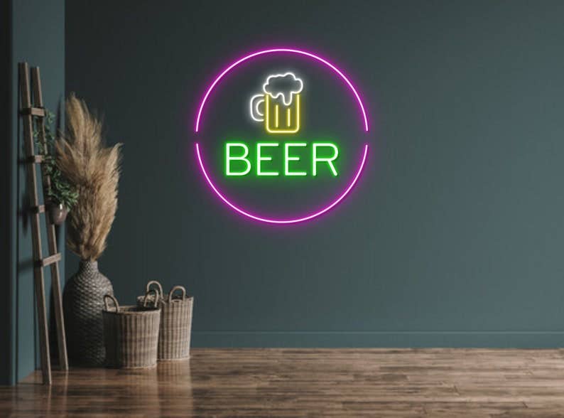 Beer Night Neon Sign Beer Bar Club Decor