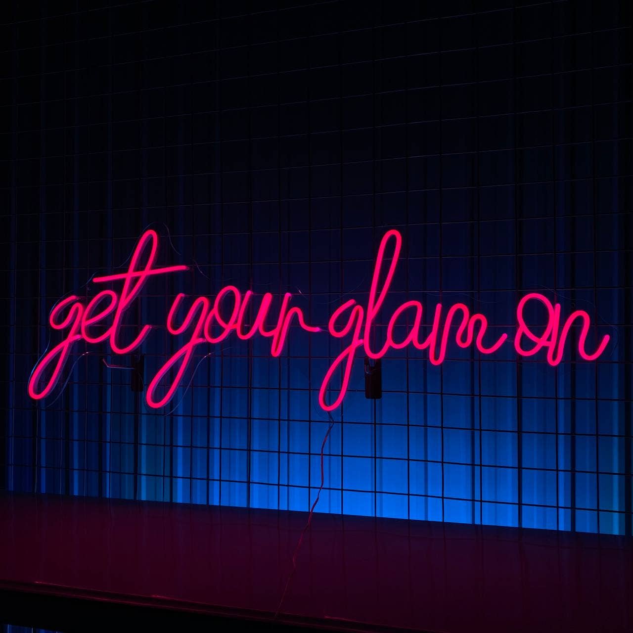 Get Your Glam On Neon Sign Quote Wall Sign Decor