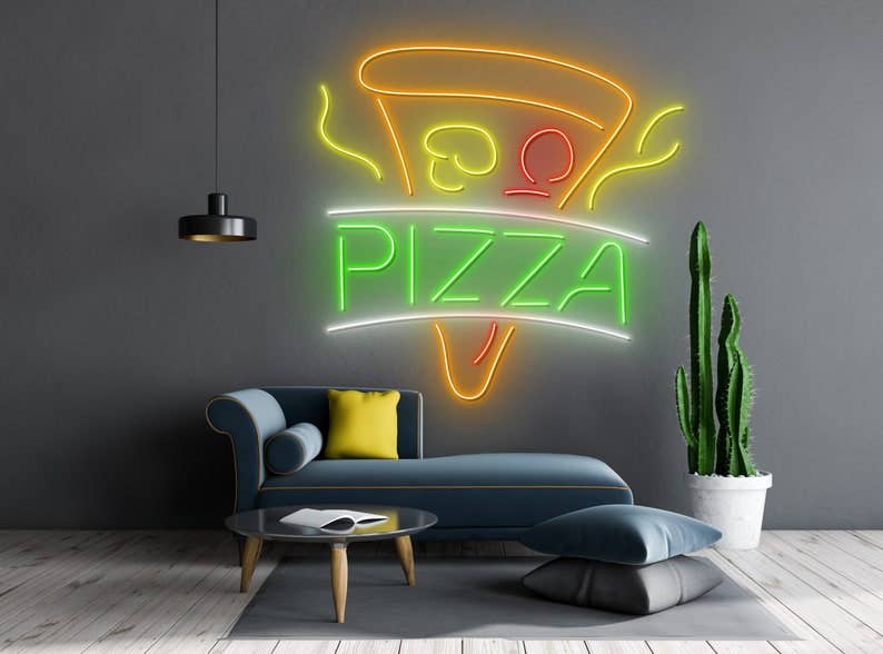 Pizza Restaurant Decor Neon Sign