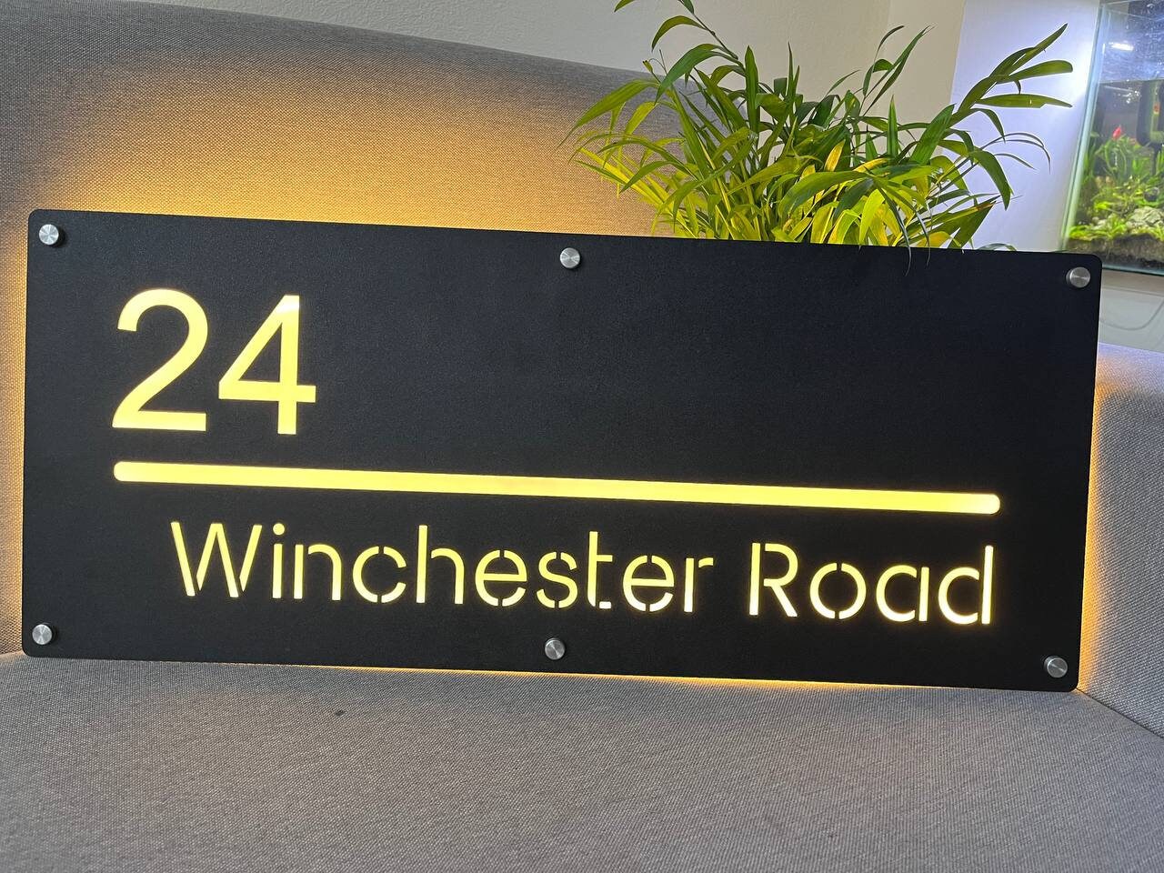 Custom House Number Sign