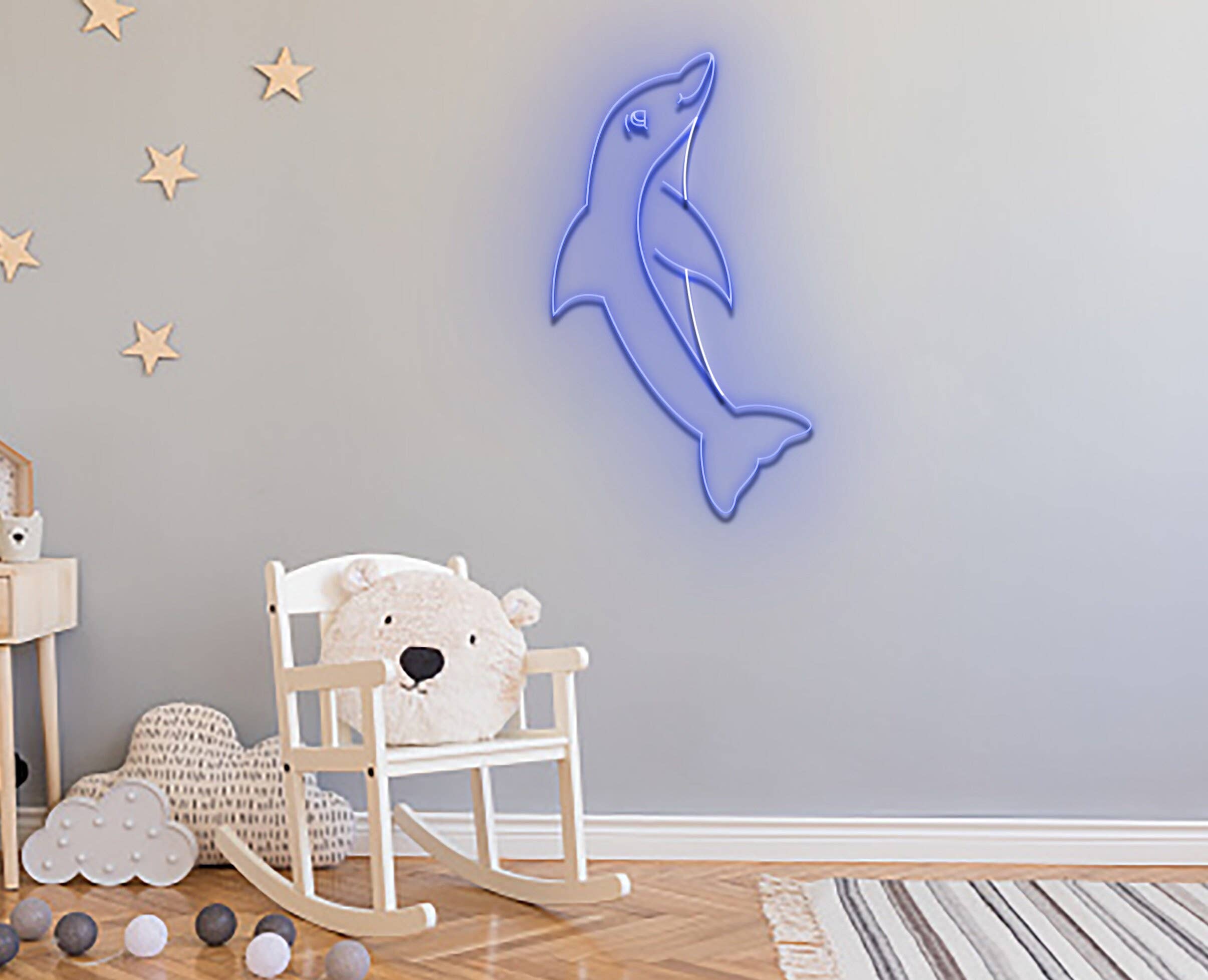 Dolphin Neon Sign Animal Sign Wall Decor
