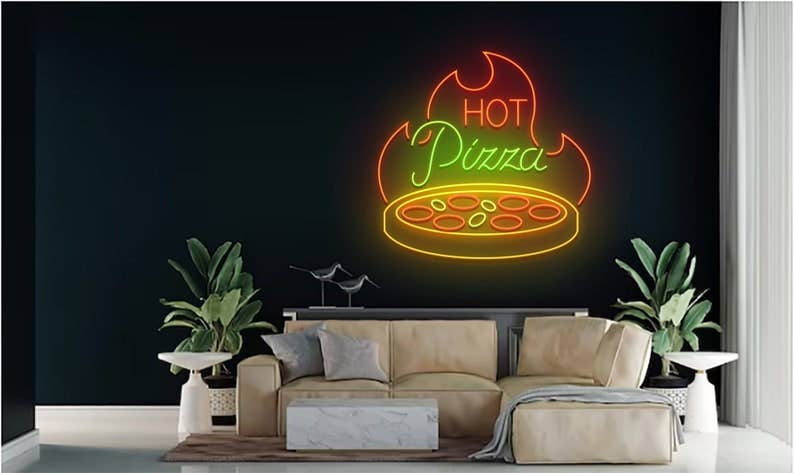 Pizza Restaurant Decor Neon Sign