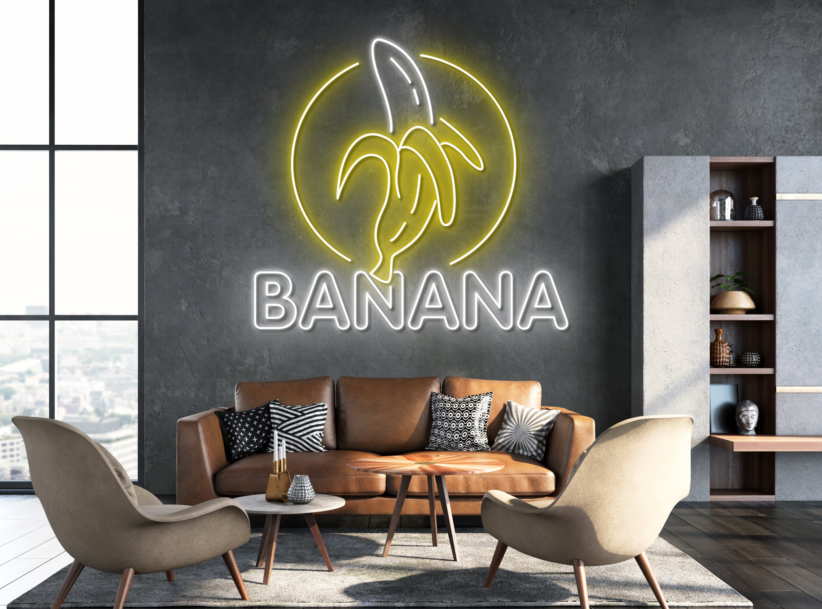 Banana Neon Sign Birthday Gifts
