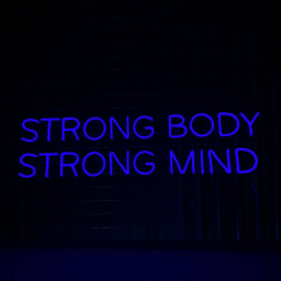 Strong Body Strong Mind Neon Sign Wall Art Decoration