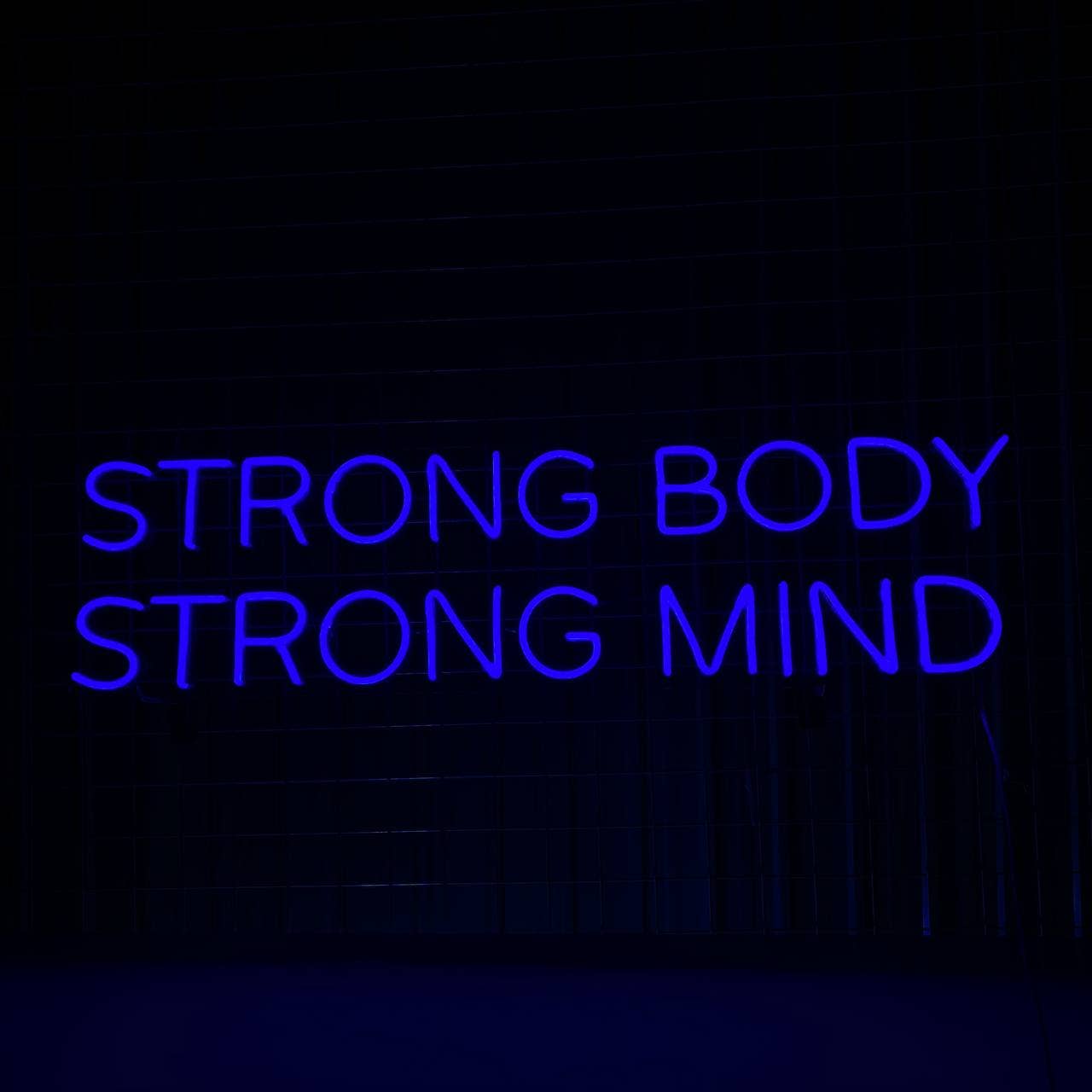 Strong Body Strong Mind Neon Sign Wall Art Decoration