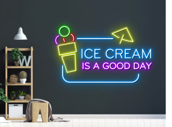 Ice Cream Neon Sign Decor Gift