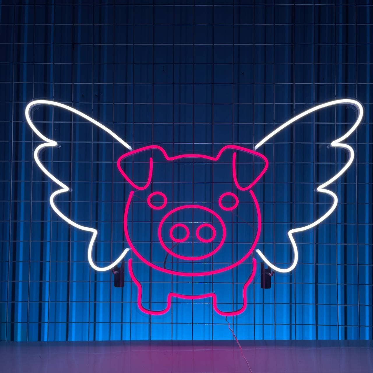 Pig FLy Neon Sign Animal Cute Wall Decor