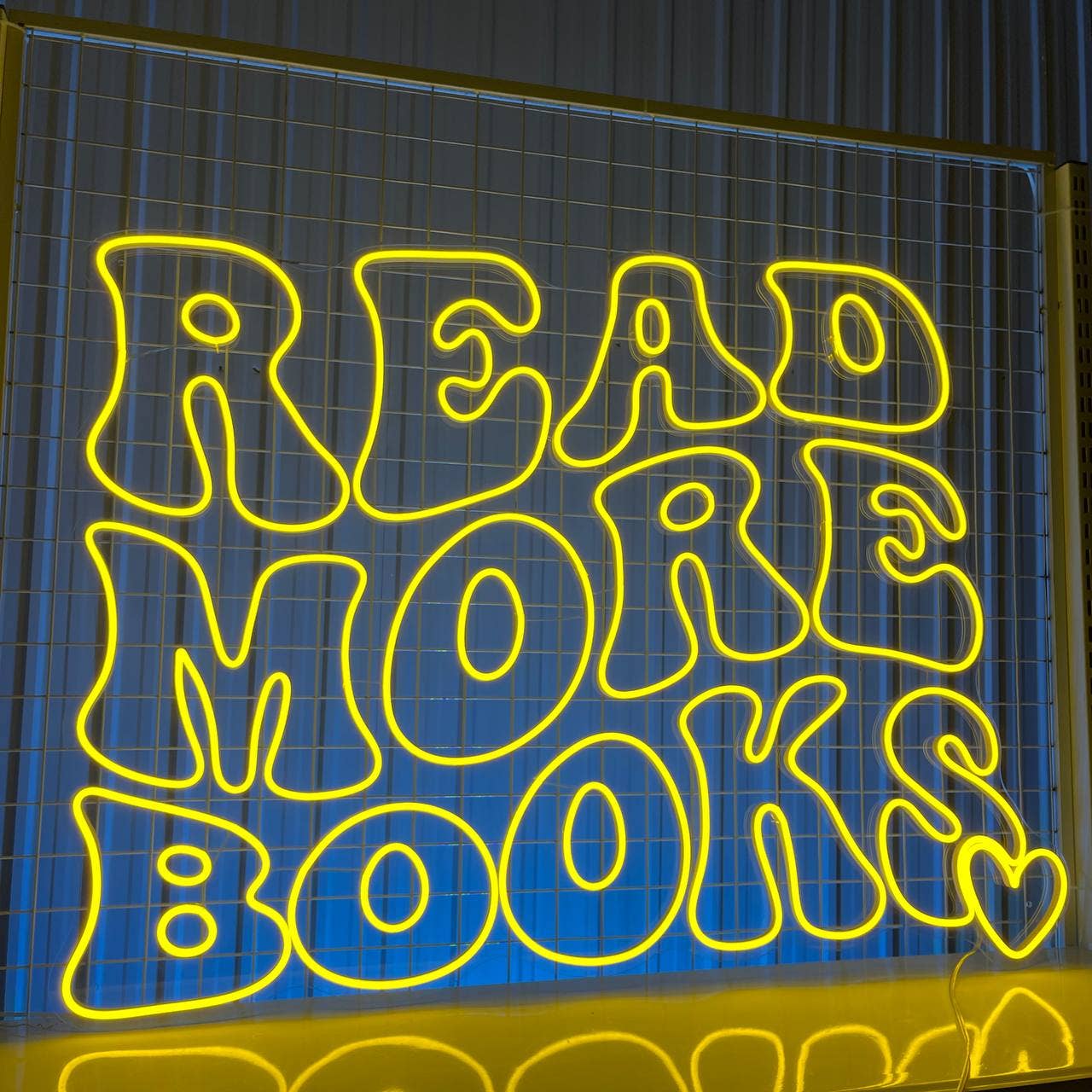 Read More Book Neon Sign Book Shop Long-lasting Wall Decor