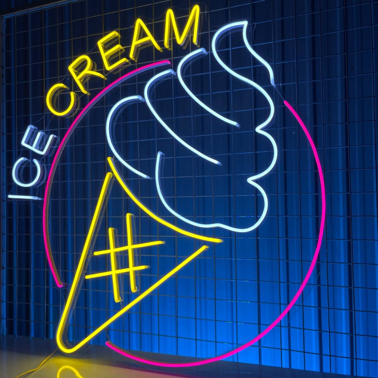Ice Cream Neon Sign Ice Cream Store Decor Signboard