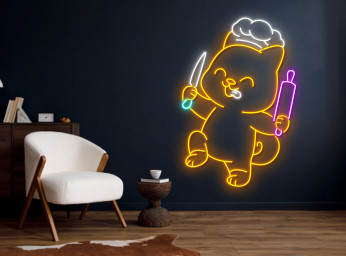 Dog Master Chef Neon Sign
