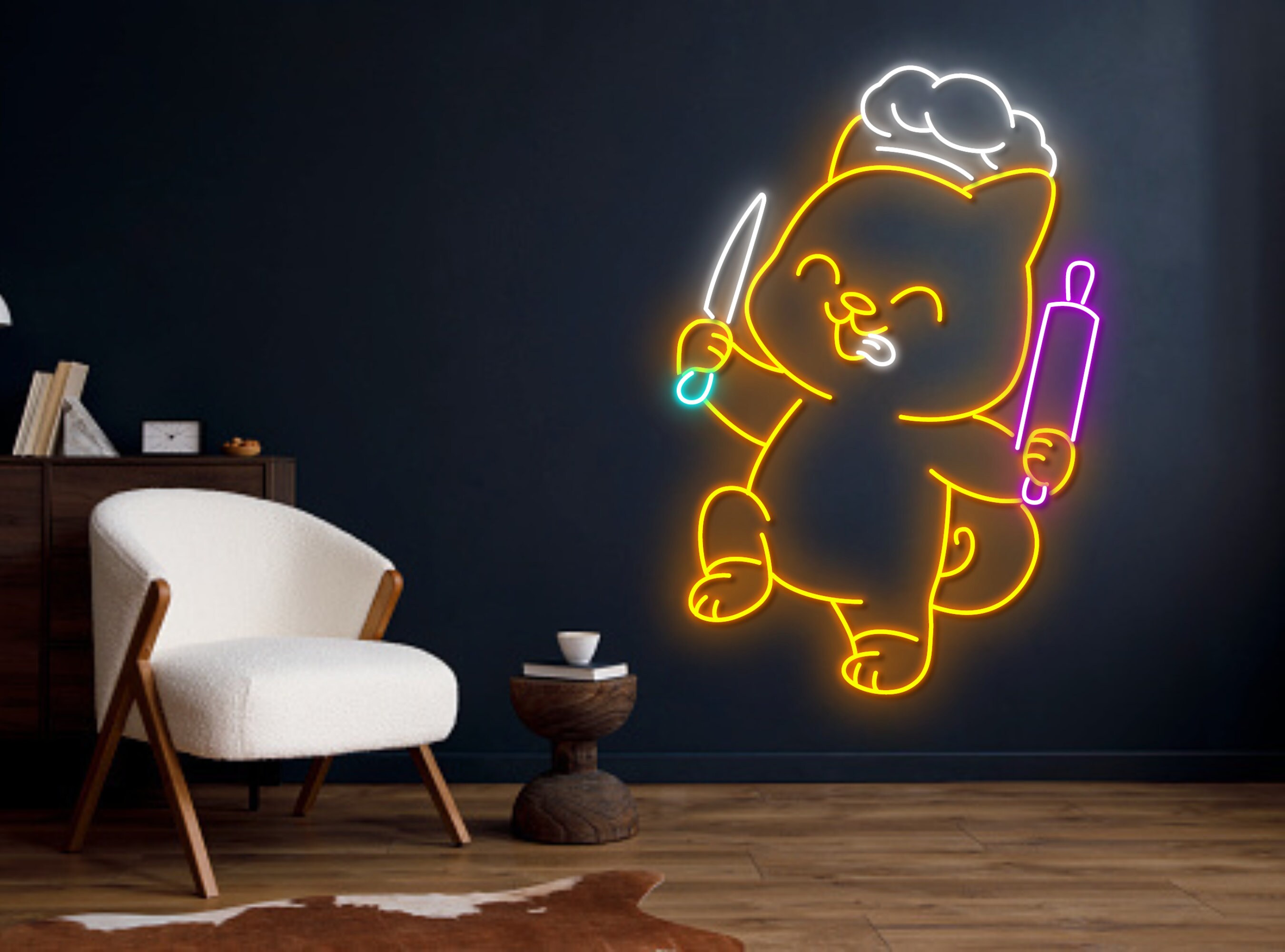 Dog Master Chef Neon Sign
