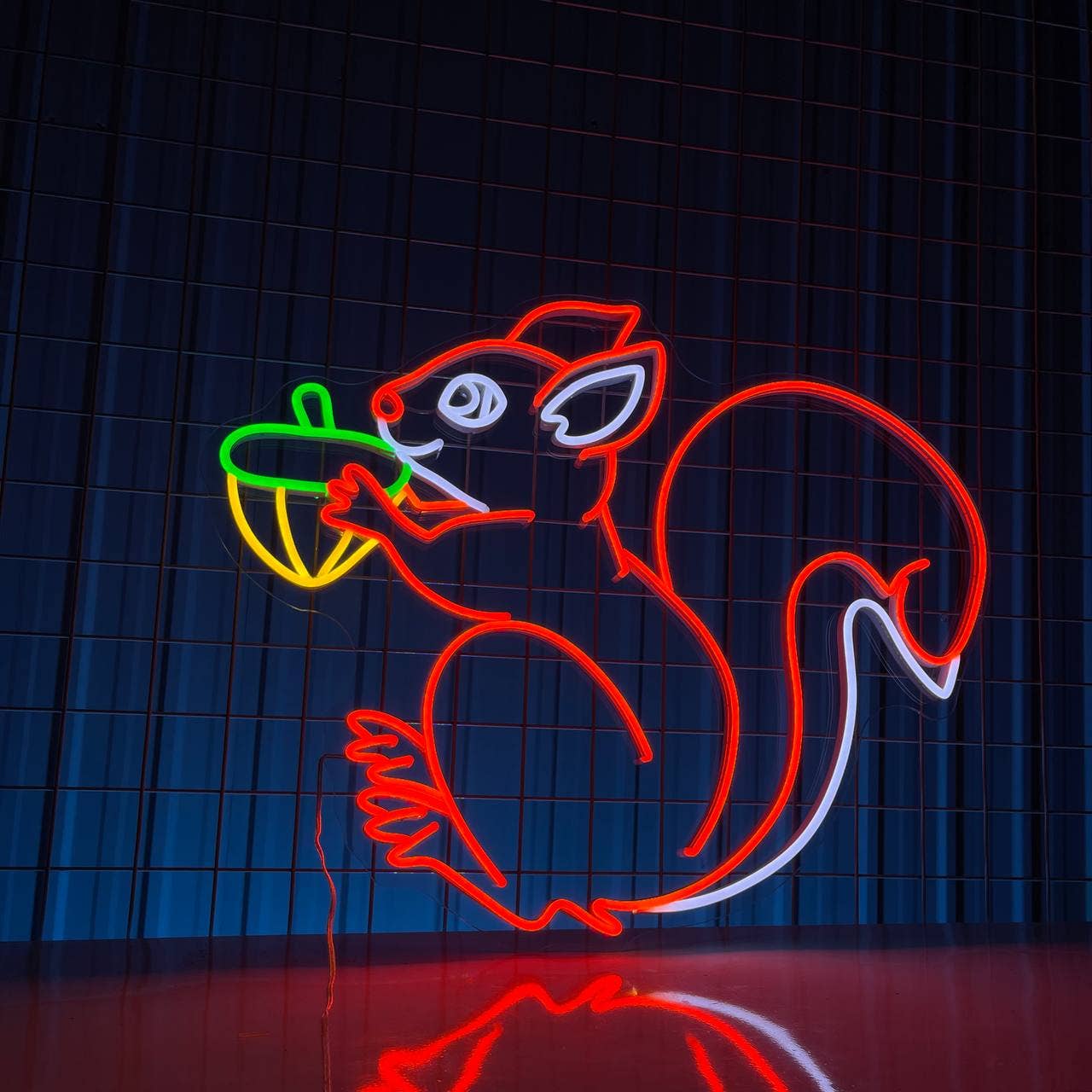 Squirrel Neon Sign Animal Autumn Long-lasting Decor